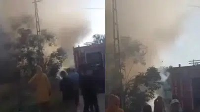 Hatay'da konteyner yangını!