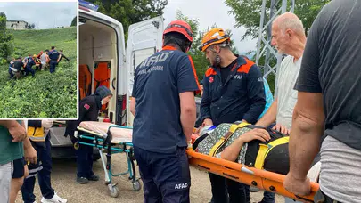 Rize’de teleferik faciası: Çay toplayan kadın yaralandı