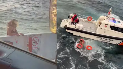 Feribottan denize atlayan kadının görüntüleri ortaya çıktı!