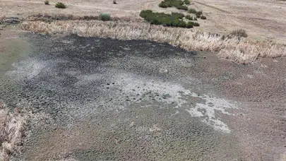 Edirne’de göletler kurudu