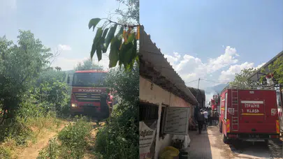 Bursa'da mobilya imalathanesinde yangın paniği!