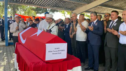 Osmaniye'de şehit olan orman işçisi defnedildi