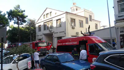 Samsun'da Astsubay gazinosundaki yangın paniğe neden oldu