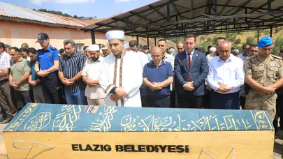 Elazığ’da maden göçüğünde hayatını kaybeden işçi defnedildi