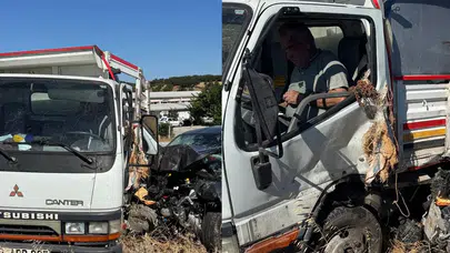 Balıkesir'de kamyonet ile otomobil çarpıştı: 3 kişi yaralandı!