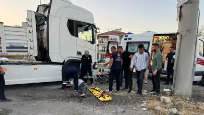 Konya'da feci kaza! Tır ile motosiklet çarpıştı: 1 ölü!