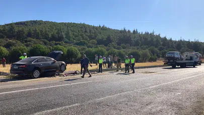 Manisa'da iki otomobil çarpıştı: 1 ölü, 3 yaralı!