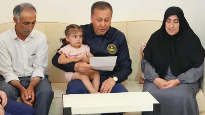 Bakan Yerlikaya, şehit Nurettin Tokyürek'in ailesini ziyaret etti