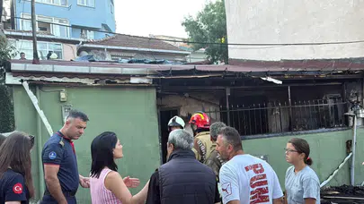 Sarıyer’de gecekondu yangını: İki kardeş ağır yaralandı