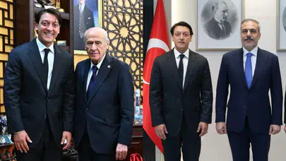Mesut Özil, Bahçeli ve Fidan'ı ziyaret etti