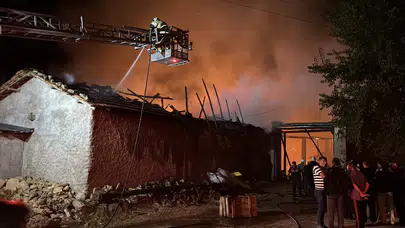 Kütahya’da köy yangını!