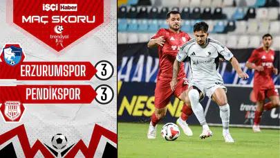 Erzurumspor-Pendikspor maçında 6 gol var, kazanan yok!