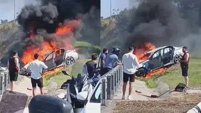 Ümraniye'de korku dolu anlar