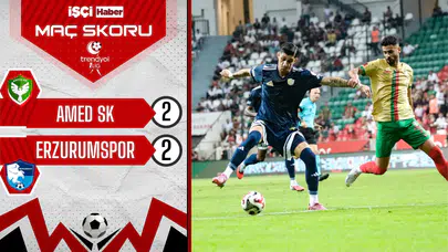Amed SK-Erzurumspor maçında kazanan yok!