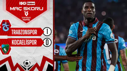 Trabzonspor, Kocaelispor'u tek golle geçti!