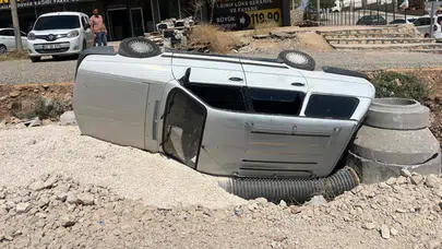 Adıyaman'da otomobil çukura düştü: 5 kişi yaralandı