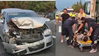 Anadolu Otoyolu'nda zincirleme kaza: Yaralılar var