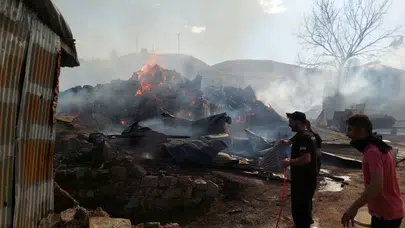 Erzurum Kırmızıtaş Mahallesi’nde büyük yangın