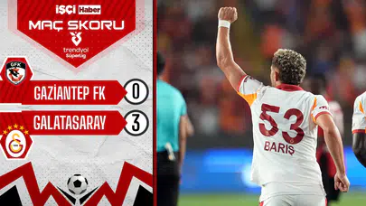 Galatasaray, Gaziantep FK deplasmanında 3 golle galip geldi!