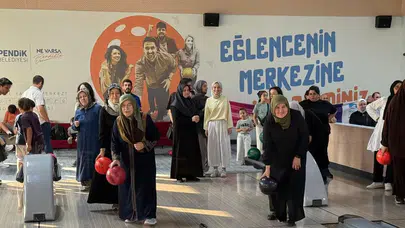 Bowling pistinde tatlı rekabet!