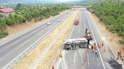 Bolu Dağı'nda İstanbul yönü ulaşıma kapandı
