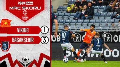 Başakşehir, Viking deplasmanında avantajlı skoru aldı!