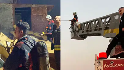 Malatya'da fabrika yangını!