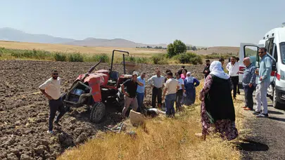 Muş'ta acı kaza: Devrilen traktörün altında kalan genç hayatını kaybetti