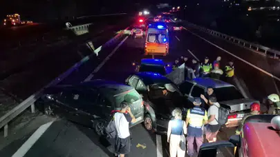 Anadolu Otoyolu'nda zincirleme kaza: Çok sayıda yaralı var