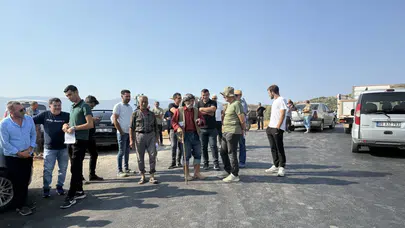 İzmir'de vahşi çöp depolama eylemi! Belediye yetkililerini protesto ettiler