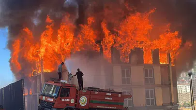 Kahramanmaraş'ta korku dolu anlar: Lojmanda yangın çıktı!