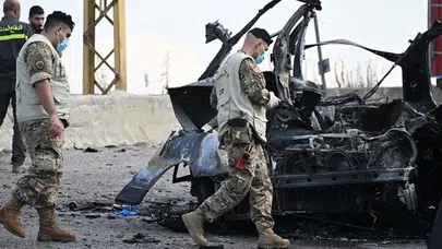 İsrail İHA’sı Lübnan’da aracı hedef aldı