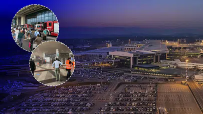 Milano’daki havaalanında yangın!