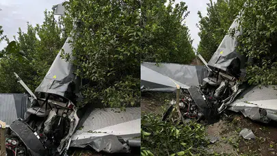 Adana'da eğitim uçağı düştü: Yaralılar var