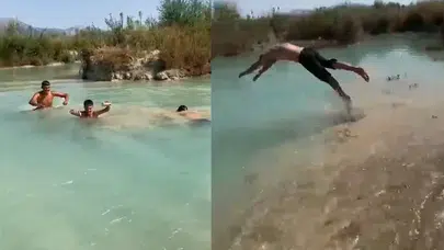 Isparta'da balıklama atlayış yapan 16 yaşındaki çocuk öldü: O anları arkadaşları kaydetti!