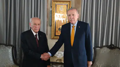 Cumhurbaşkanı Erdoğan ile Bahçeli bir arada!