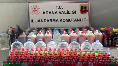 Adana'da 500 litre kaçak alkol ele geçirildi, 3 kişi gözaltına alındı!