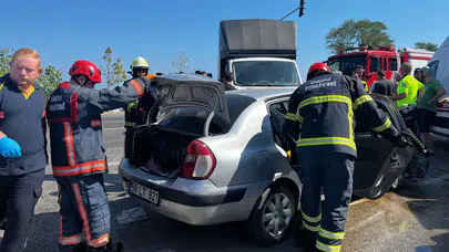 Ordu'da korkunç kaza! Otomobil ile kamyonet çarpıştı: 5 kişi yaralandı!