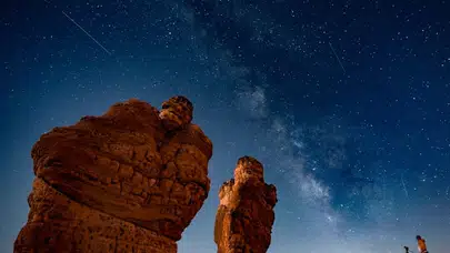 Türkiye'den Perseid meteor yağmuru manzaraları