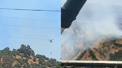 Aydın'da tarım arazinde yangın!