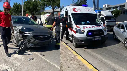 Kocaeli’de 2 otomobil çarpıştı: 1 yaralı