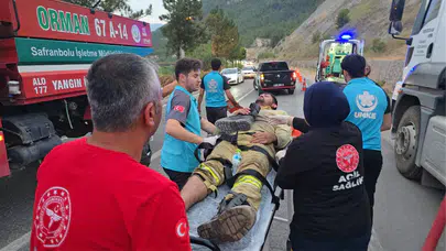 Karabük’te orman yangını kontrol altına alındı: 2 işçi yaralandı