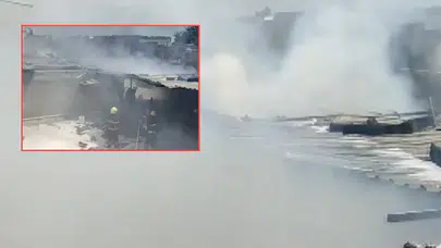 Kahramanmaraş'ta iş yerinde yangın paniği!