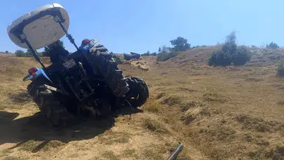 Uşak'ta traktör devrildi: 10 yaşındaki çocuk öldü