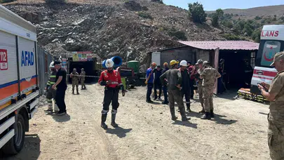 Elazığ'da maden ocağında facia: 1 işçi göçük altında kaldı!