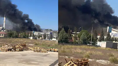 Kahramanmaraş'ta kağıt fabrikasında yangın!