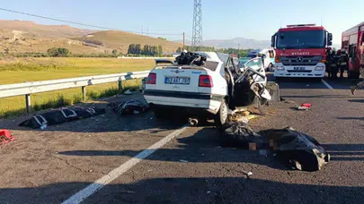 Erzurum’da feci kaza: 4 kişi hayatını kaybetti