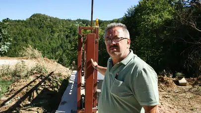 Muhtar Yıldız, ormana 3 bariyerle izinsiz girişleri engelledi