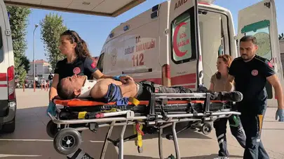 İnegöl’de cam fabrikasında iş kazası