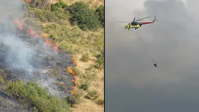Tekirdağ Şarköy’de maki yangını: Ekipler seferber oldu